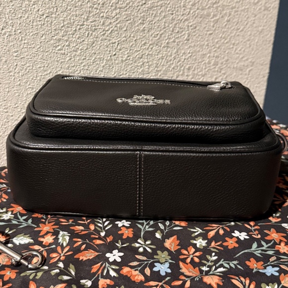 Coach Elias Black Leather Crossbody NWT - Picture 3 of 15